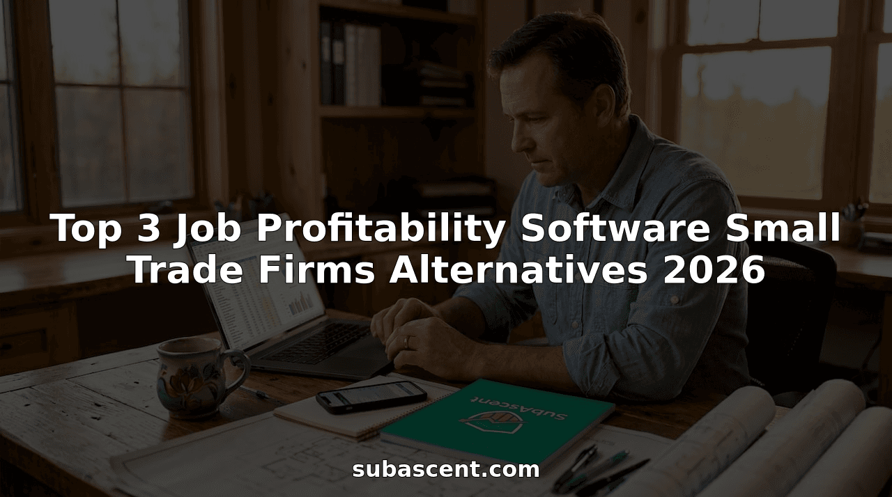 Top 3 Job Profitability Software Small Trade Firms Alternatives 2026