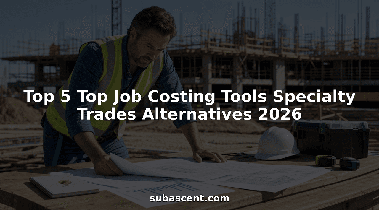 Top 5 Top Job Costing Tools Specialty Trades Alternatives 2026