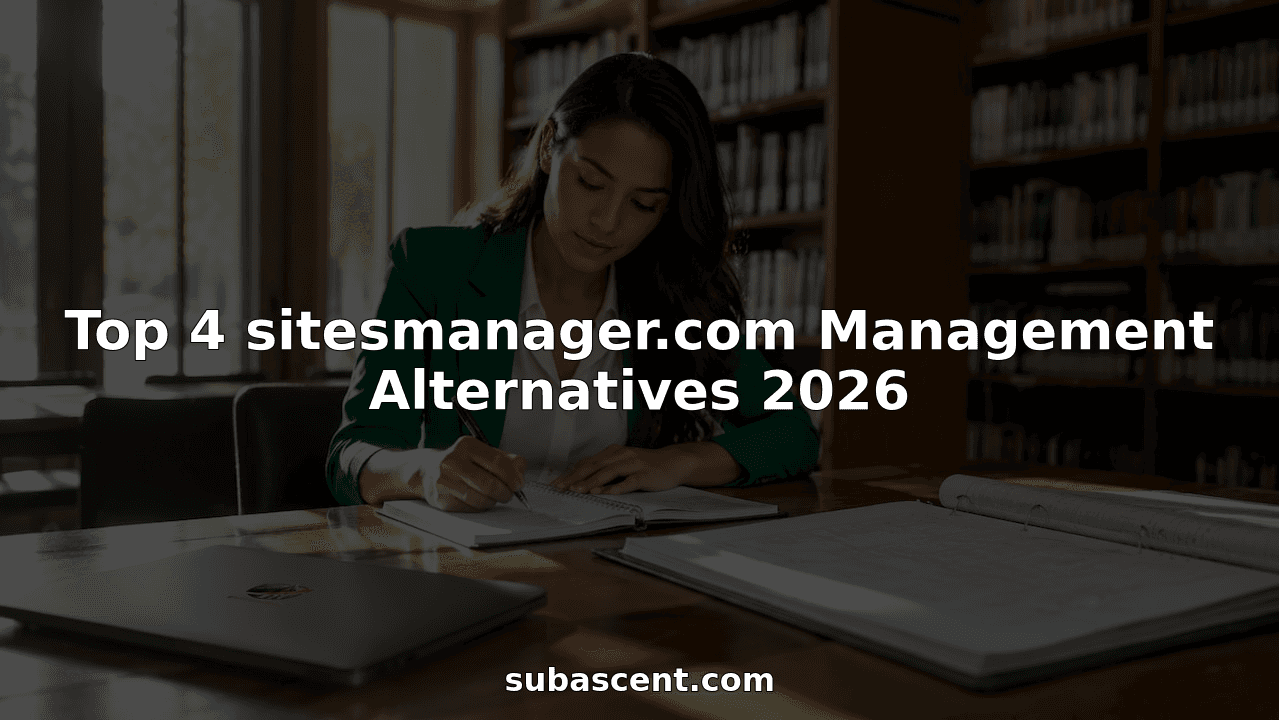 Top 4 sitesmanager.com Management Alternatives 2026